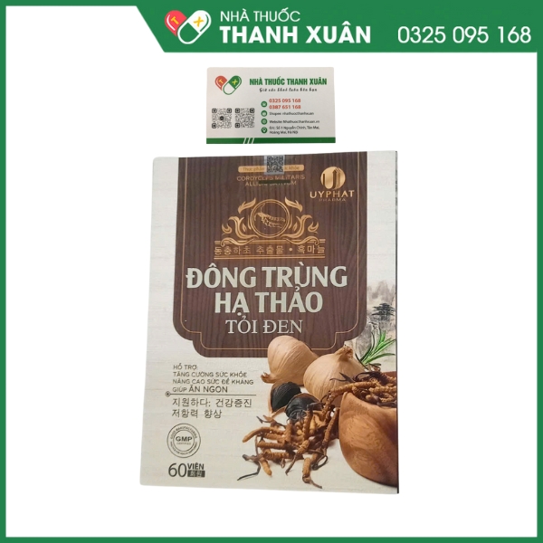 Đông Trùng Hạ Thảo Tỏi Đen - Uy Phát hỗ trợ tăng cường sức khỏe